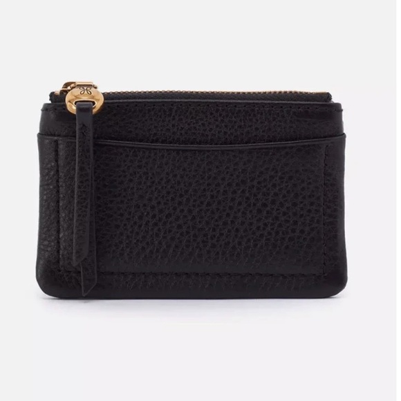 HOBO Black and Brown Leather Card Holder - Picture 3 of 5